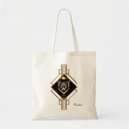 Prachtige gouden zwarte kat. tote bag