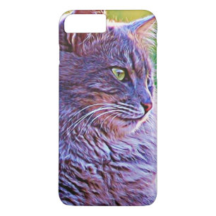Prachtige grafische grijze kat Case-Mate iPhone case