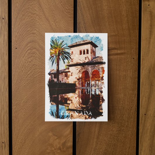 Prachtige Granada Spanje Alhambra Reizen Briefkaart