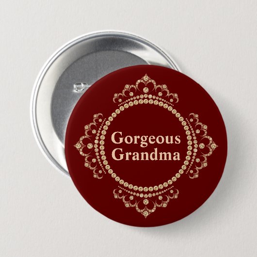Prachtige Grandma Button (Voorkant /achterkant)