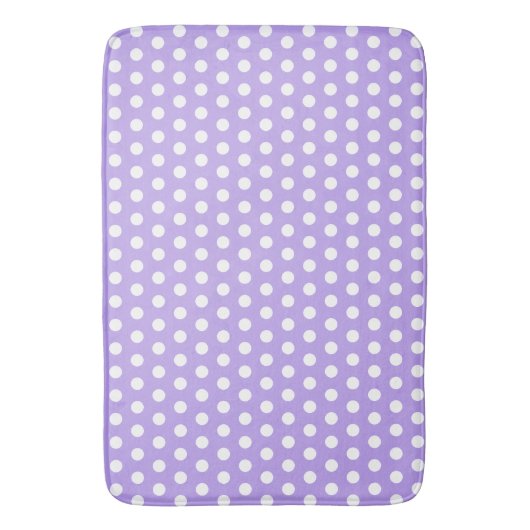 Prachtige grape Polka-Dot Bath Mat (Voorkant Verticaal)