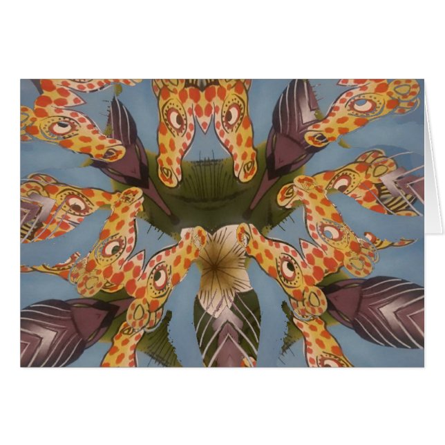 Prachtige, grappige Afrikaanse Giraffe (Voorkant Horizontaal)