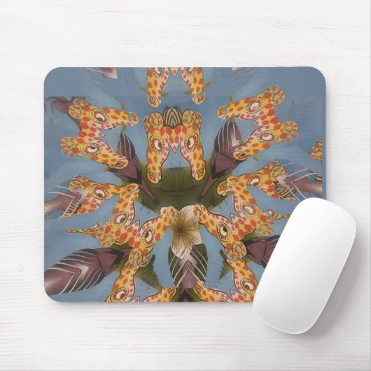 Prachtige, grappige Afrikaanse Giraffe Muismat (Met muis)