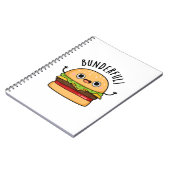 Prachtige Grappige Burger Brood Puntje Notitieboek (Linkerzijde)