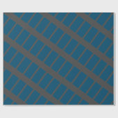 Prachtige GRAY BLUE LINE-opvulpapier Cadeaupapier (Vlak)