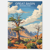 Prachtige Great Basin National Park Nevada Vintage Magneet (Voorkant)