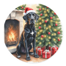 Prachtige Great Dane Kerstmis