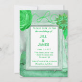 Prachtige Green Floral Chic Kaart (Voorkant)