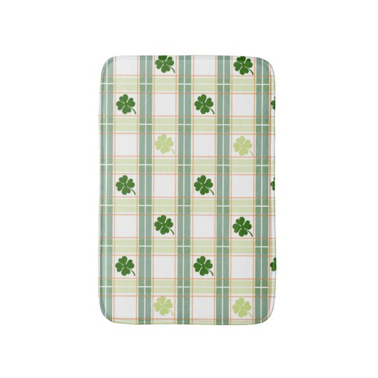 Prachtige Green Shamrock Pset Badmat (Voorkant Verticaal)