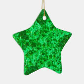 Prachtige Green Star-Ornament Keramisch Ornament (Rechts)