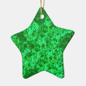 Prachtige Green Star-Ornament Keramisch Ornament (Links)
