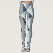 Prachtige Grey Fade Abstract Leggings (Voorkant)