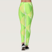 Prachtige groene fade Abstract Leggings (Achterkant)