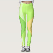 Prachtige groene fade Abstract Leggings (Voorkant)
