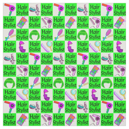 PRACHTIGE GROENE HAAR STYLIST STOF (Swatch)