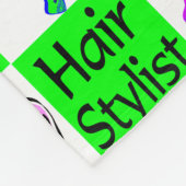 PRACHTIGE GROENE HAAR STYLISY FLEECE DEKEN (Hoek)