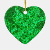 Prachtige Groene Heart Ornament (Voorkant)