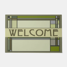 Prachtige groene kunsten & ambachten geometrische  deurmat