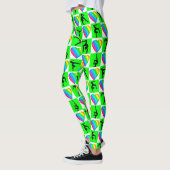 PRACHTIGE GROENE LIEFDE HART GYMNASTIEK LEGGINGS (Links)
