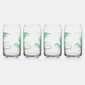 Prachtige Groene Mozaïek Draak Blikvorm Glas (Rechts)