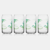 Prachtige Groene Mozaïek Draak Blikvorm Glas (Links)