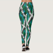 prachtige groene patronen leggings (Achterkant)