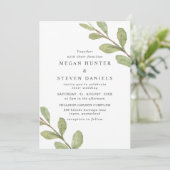 Prachtige groene Waterverf met leder Kaart (Staand voorkant)