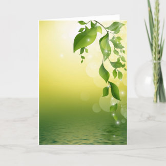 Prachtige groene wijnranken kaart