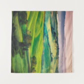 Prachtige groenen in het landschap met lichte pa wandkleed (Voorkant (horizontaal))