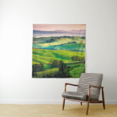 Prachtige groenen in het landschap met lichte pa wandkleed (In situ)