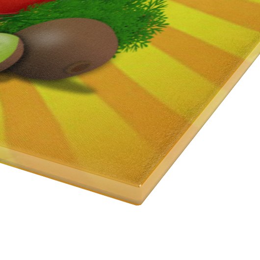 Prachtige groenten en zon snijplank (Hoek)