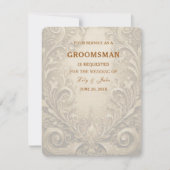 Prachtige Groomsman Kaart (Voorkant)