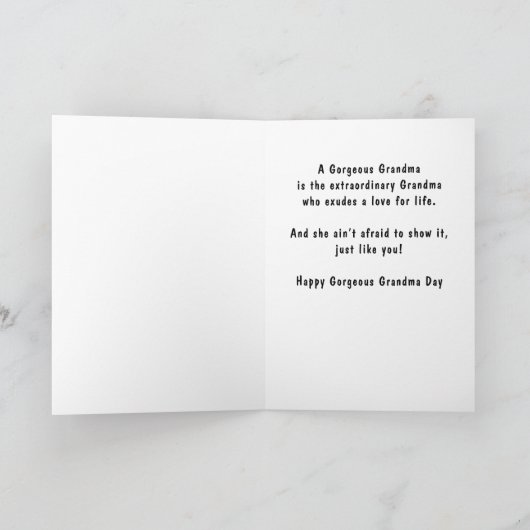 Prachtige grootmadag 23 juli Granny Baking Cookies Feestdagen Kaart (Binnen)