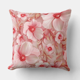 Prachtige grote bloem in roze kussen