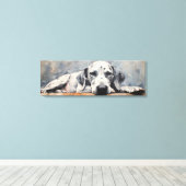 Prachtige Grote Deen Hond Canvas Afdruk (Insitu (Houten vloer))