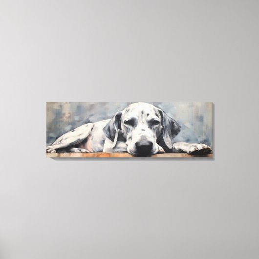 Prachtige Grote Deen Hond Canvas Afdruk (Voorkant)