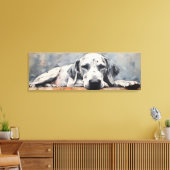 Prachtige Grote Deen Hond Canvas Afdruk (Insitu (Woonkamer))