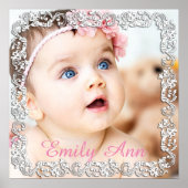 Prachtige grote foto-Poster met Script Border Poster (Voorkant)