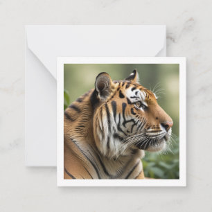 Prachtige Grote Katachtige Wilde Dieren Foto Tijge Notitiekaartje