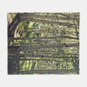 Prachtige grove van Aspen-bomen in Crested Butte Fleece Deken (Voorkant (Horizontaal))