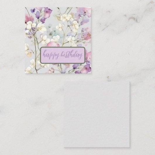 Prachtige Gypsophila Notitiekaartje (Voorkant / Achterkant)