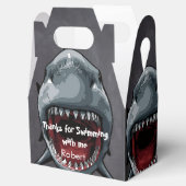 Prachtige haai verjaardag bedankdoosjes (Geopend)