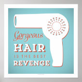 Prachtige haarkloverij is de beste belastingkunst poster (Voorkant)