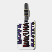 Prachtige Hakuna Matata Art Print Bagagelabel (Voorkant verticaal)