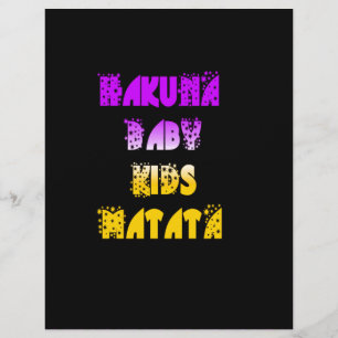 Prachtige Hakuna Matata Art Print Briefhoofd