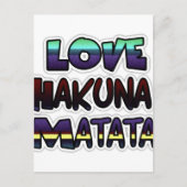 Prachtige Hakuna Matata Art Print Briefkaart (Voorkant)
