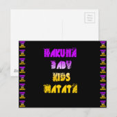 Prachtige Hakuna Matata Art Print Briefkaart (Voorkant / Achterkant)