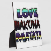 Prachtige Hakuna Matata Art Print Fotoplaat (Zijkant)