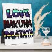 Prachtige Hakuna Matata Art Print Fotoplaat (Zijkant)