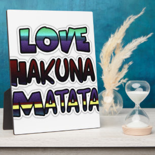 Prachtige Hakuna Matata Art Print Fotoplaat